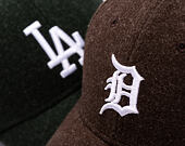 Kappe New Era - MLB Melton Wool 9FORTY - Detroit Tigers - Brown / White