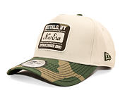 Kappe New Era - Branded Camo Patch 9FORTY A-Frame - Stone / Woodland Camo