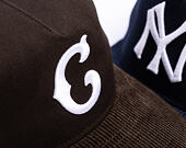 Kappe New Era - MLB Cooperstown Cord 19TWENTY - Chicago Cubs - Brown