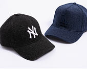 Kappe New Era - MLB Melton Wool 9FORTY - NY Yankees - Black / White