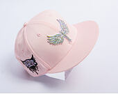 Kappe Reflection Luxury Shine Loud Snapback - Baby Pink / Weiß