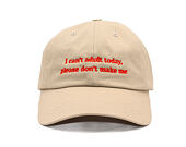 Kappe 8by8 - Dadcap - "I can't adult today" - Tan/Orange