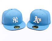 Kappe New Era - MLB Seasonal 59FIFTY - NY Yankees - Sky Blue / Pink UV