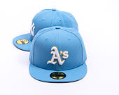 Kappe New Era - MLB Seasonal 59FIFTY - Oakland Athletics - Sky Blue / Pink UV