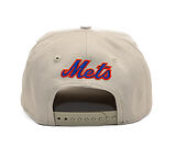 Kappe New Era - MLB Outline Script 9FORTY A-Frame - NY Mets - Stone