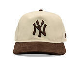 Kappe New Era - MLB Suede Visor 9FIFTY A-Frame - NY Yankees - Cream