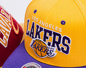 Kappe Mitchell & Ness - NBA Team Arch Snapback - Los Angeles Lakers - Yellow / Purple