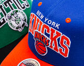 Kappe Mitchell & Ness - NBA Team Arch Snapback - New York Knicks - Blue / Orange