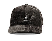 Kappe Kangol - TRENDS PACK - Denim Mashup Baseball - Black Trompe L'Oeil