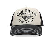 Kappe Von Dutch - Trucker - Calif. Motorcycles 1929 Grey/Distressed Black Denim