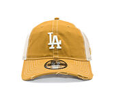 Kappe New Era - MLB Cotton Canvas Trucker 9TWENTY - LA Dodgers - Dusted Ochre