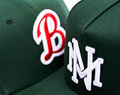 Kappe Mitchell & Ness  - Branded Emerald Slam Pro Pinch Snapback - Green/Orange