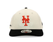 Kappe New Era - MLB Side Script 9FORTY M-CROWN - NY Mets - Cream / Black