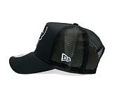 Kappe New Era - NBA Outline 9FORTY A-Frame Trucker - Chicago Bulls - Steel / White