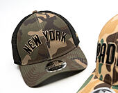 Kappe New Era - MLB Wordmark Camo 9FORTY M-CROWN - NY Yankees - Woodland Camo