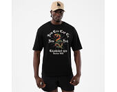 T-Shirt New Era - Branded Oversized Graphic Tee - Black