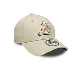 Kappe New Era - NBA Team Outline 9FORTY - LA Lakers - Stone / Black