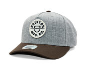 Kappe Brixton - Crest C Mp Snapback - Heather Grey/Pinecone Brown