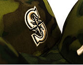 Kappe New Era - MLB Ripstop Camo 59FORTY - Seattle Mariners - Woodland Camo