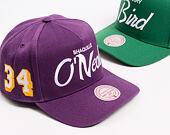 Kappe Mitchell & Ness - Player Script Hwc - NBA - Los Angeles Lakers - Shaquille O'Neal - Purple_Whi