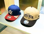 Kappe New Era - Contrast Visor M-CROWN 9FORTY - Baseball Czechia - Ivory