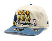 Kappe New Era - NBA "Hardwood Classic Champions" 19TWENTY - Golden State Warriors - Chrome White / T