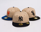 Kappe New Era - MLB "Summer Twine" 59FIFTY - NY Yankees - Team Color / Open Market Tan