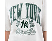 T-Shirt New Era - MLB Arch Graphic Oversized Tee - NY Yankees - Heather Grey