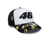 Kappe New Era - VR 46 Print Visor 9FORTY A-Frame Trucker - Black