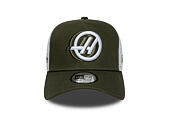 Kappe New Era - F1 Seasonal 9FORTY A-Frame Trucker - HAAS F1 - New Olive