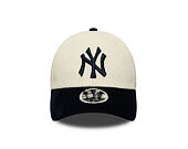 Kinder Kappe New Era - MLB Cord 9FORTY M-CROWN - NY Yankees - Cream / Navy