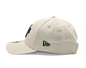 Kappe New Era - MLB League Essential 9FORTY - Oakland Athletics - Stone / Dark Green