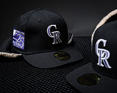 Kappe New Era - MLB World Series Cooperstown Dog-Ear 59FIFTY - Colorado Rockies - Black