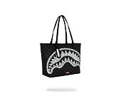 Tasche Sprayground - Black And White Drip Check Shark Tote