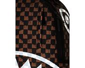 Rucksack Sprayground - Brown And Cream Drip Check Shark Backpack