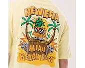 T-Shirt New Era - Branded Beach Party Graphic Oversized Tee - Yellow