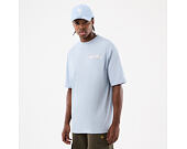 T-Shirt New Era - Branded Block Party Graphic Oversized Tee - Sky Blue