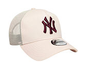 Kinder Kappe New Era - MLB League Essential 9FORTY A-Frame Trucker - NY Yankees - Blush Pink