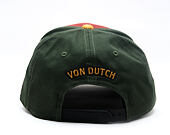 Kappe Von Dutch - Semi Curve - Embroidery Premium - Red / Green
