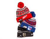 Mütze New Era - NHL Evergreen Wordmark Pom Medium Knit - NY Rangers - Team Color