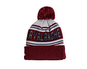 Mütze New Era - NHL Evergreen Wordmark Pom Medium Knit - Colorado Avalanche - Team Color