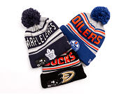 Mütze New Era - NHL Evergreen Wordmark Pom Medium Knit - Toronto Maple Leafs - Team Color