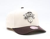 Kappe Mitchell & Ness - NBA Brown And Cream Pro Snapback - New York Knicks - Cream