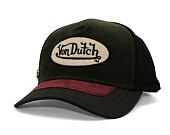 Kappe Von Dutch - Corduroy Oval Patch Baseball - Olive / Burgundy