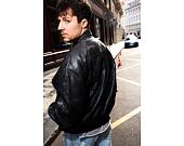 Jacke Karl Kani - Signature PU Leather Bomber Jacket - Black