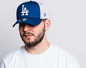 Kappe New Era - MLB Clean 9FORTY Trucker - LA Dodgers - Light Royal / White