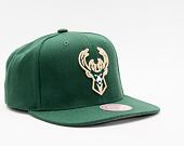 Kappe Mitchell & Ness - NBA Team Ground 2.0 Snapback - Milwaukee Bucks - Green
