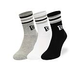 Socken New Era Retro stripe Crew 3Pack