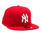 Kappe New Era - MLB Basic 59FIFTY - NY Yankees - Scarlet / White