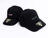 Kappe Oakley - 6 Panel Stretch Metallic Hat - Blackout